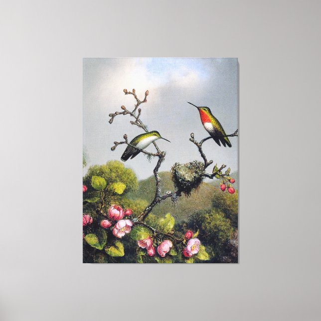 Toile M. J. HEADE - Ruby Throat, de l'Amérique du Nord ( (Recto)