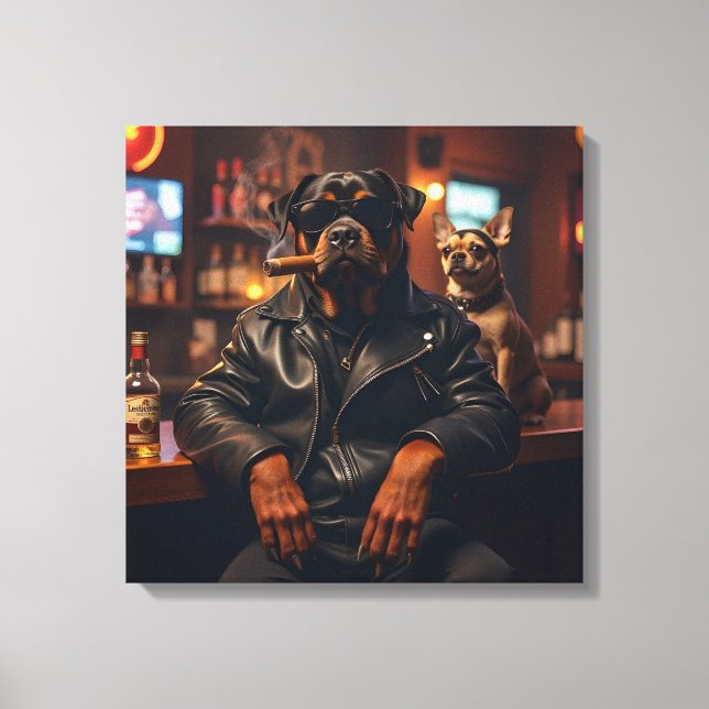 Toile M. Rottie Cool avec Cigar (Recto)