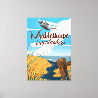 Toile Mablethorpe, poster de voyage vintage Lincolnshire
