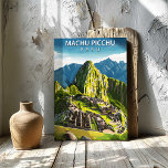 Toile Machu Picchu Peru Travel Poster Canvas Wall Art<br><div class="desc">Machu Picchu, Peru in bold poster style with crisp lettering and bright mountain color. A statement canvas for an office, living room, entryway, travel wall, or a space that needs a focal point. Great for hikers, Peru travelers, adventure seekers. Pair with other destination canvases from the Travel Poster collection for...</div>