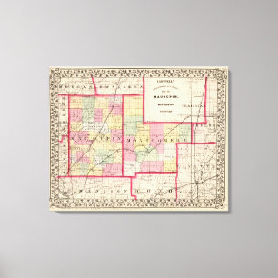 Toile Macoupin, comtés de Montgomery