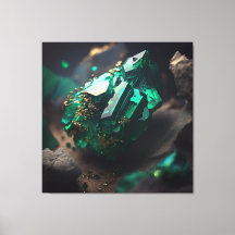Macro de minerai d'émeraude : Art de gisement de s