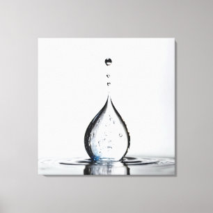 Toile Macro goutte d'eau