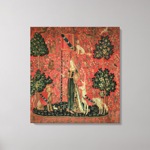 Toile Madame et la licorne : 'Touch