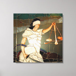 Toile Madame majestueuse Justice dans la conception en
