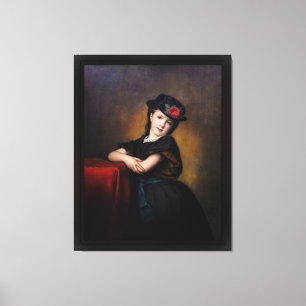 Toile Mädchenporträt par Samuel Baruch Ludwig Halle