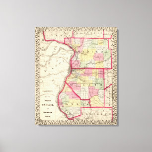 Toile Madison, St Clair, comtés de Monroe