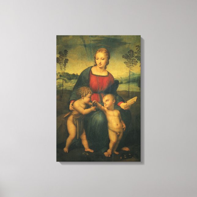Toile Madone du Chardonneret par Raphaël Sanzio (Recto)