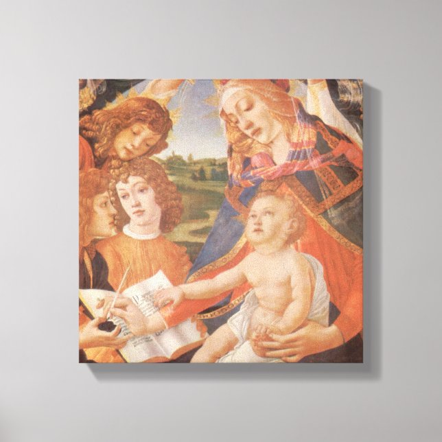 Toile Madone du Magnificat de Sandro Botticelli (Recto)