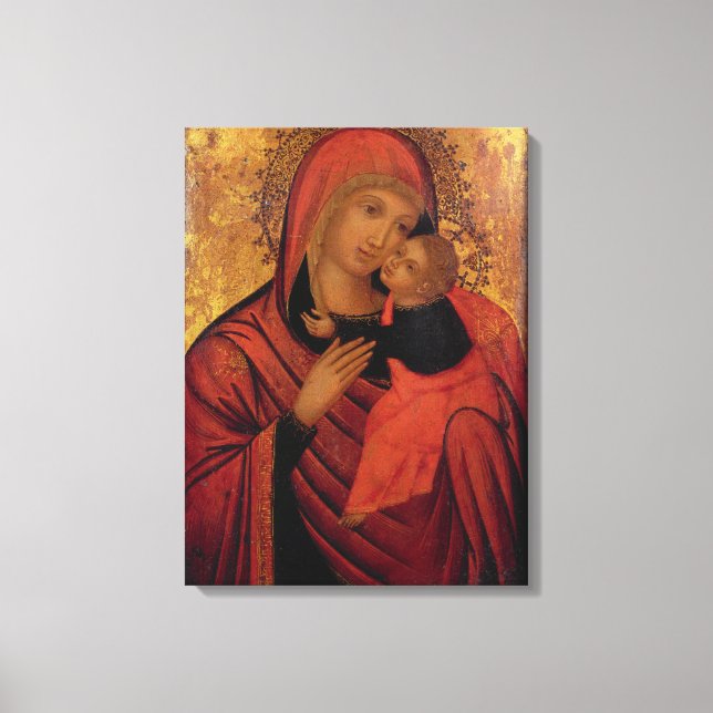 Toile Madonna and Child, c.1650 (panel) (Recto)