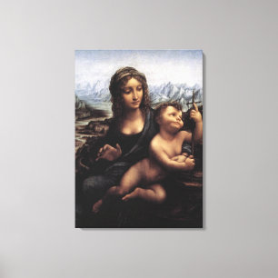 Toile madonna de l'incubateur de fils, Léonard de Vinci