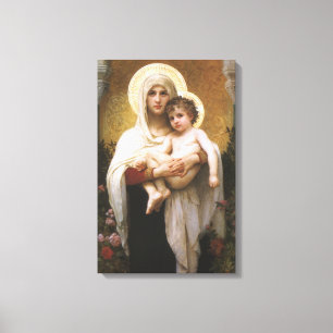 Toile Madonna des Roses par Bouguereau