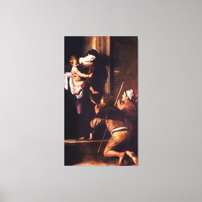 Toile Madonna di Loreto par Caravaggio (c 1604-06) (Recto)