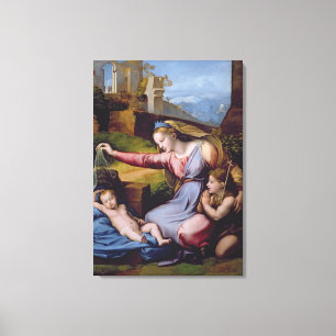 Toile Madonna du diadème bleu ou Madonna de t