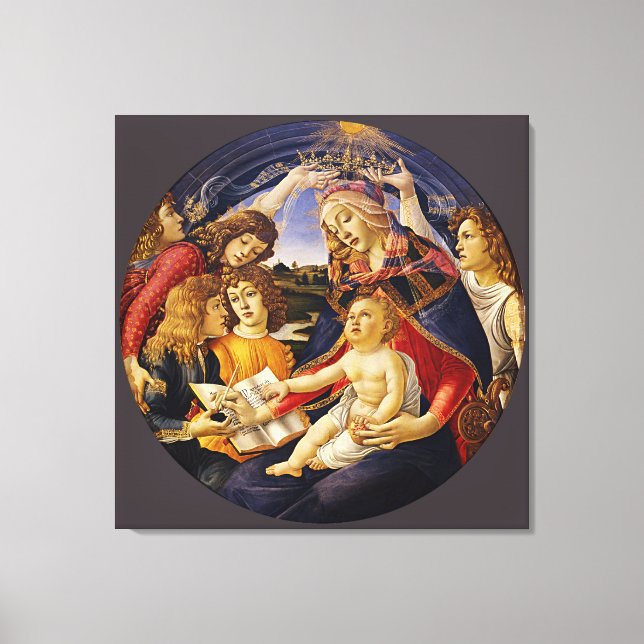 Toile Madonna du Magnificat par Botticelli (Recto)