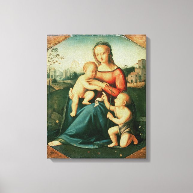 Toile Madonna et Enfant avec Saint Jean le Baptiste (Recto)