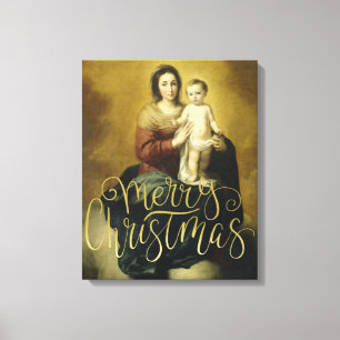 Toile Madonna et Enfant, Beaux-Arts Canvas de Noël