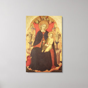 Toile Madonna et enfant couronnés avec Vulciano de