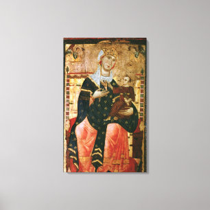 Toile Madonna et enfant couronnés, c.1260
