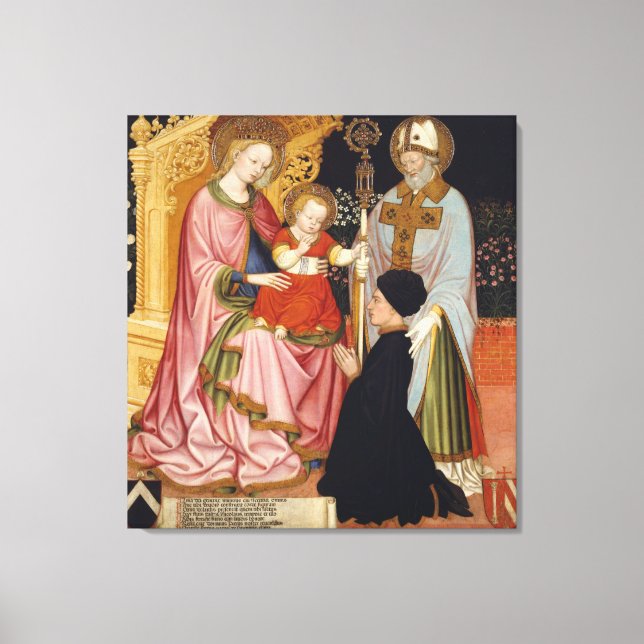 Toile Madonna et l'enfant avec le donateur (Recto)