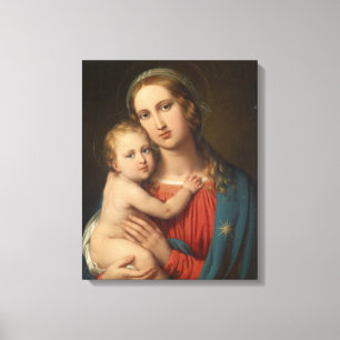 Toile Madonna et son enfant