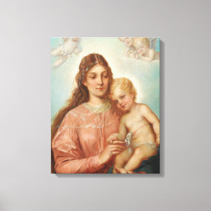 Toile Madonna et son enfant