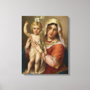 Toile Madonna et son enfant
