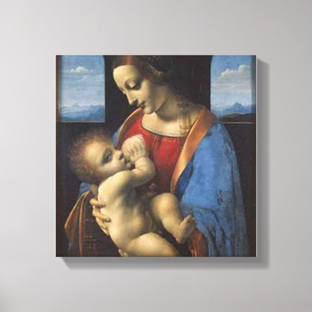 Toile madonna, mère marie de jésus, par leonardo da vinc (Recto)