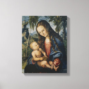 Toile Madonna sous l'arbre de sapin, c.1510