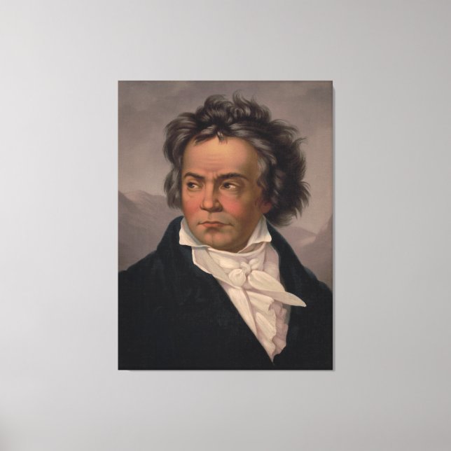 Toile Maestro Ludwig Beethoven Compositeur de musique sy (Recto)