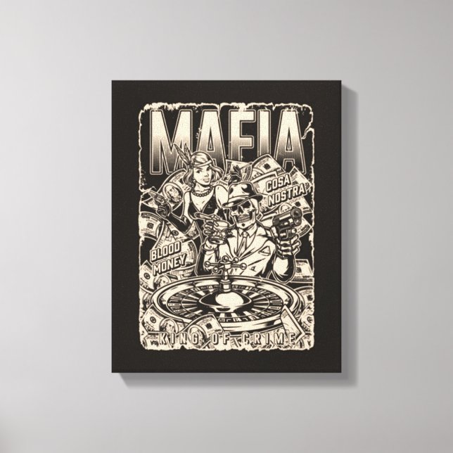 Toile Mafia King of Crime Canvas Imprimer (Recto)