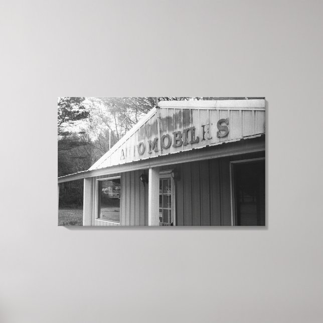 Toile Magasin d'automobile vintage (toile) (Recto)