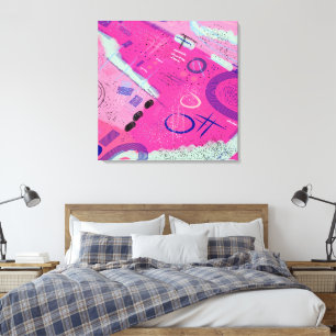 Toile Magenta Joy