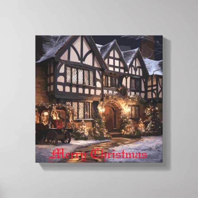 Toile Magie de Noël rustique (Recto)