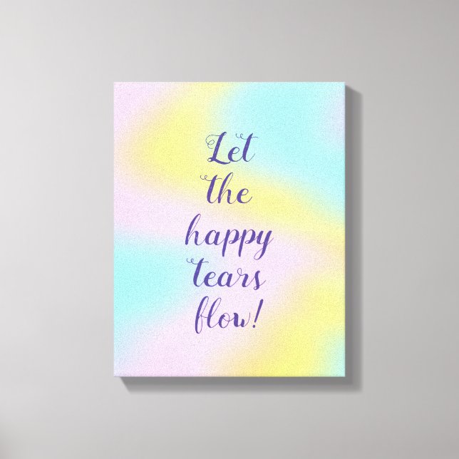 Toile Magnificent Pastel Rainbow Wedding (Recto)