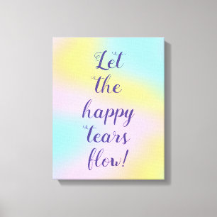 Toile Magnificent Pastel Rainbow Wedding