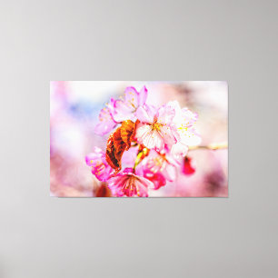 Toile Magnifique Bouquet De Fleurs Roses De Sakura Au Pr