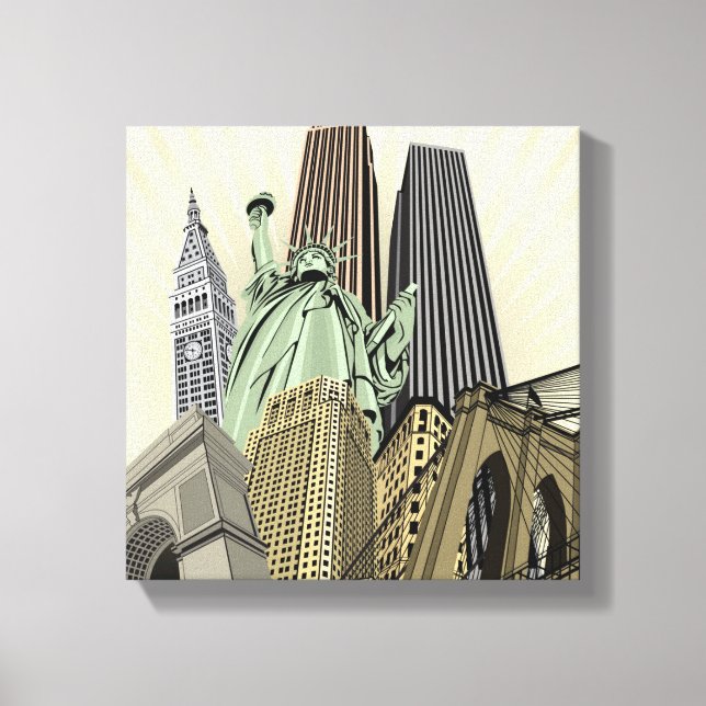 Toile Magnifique Cityscape NYC (Recto)
