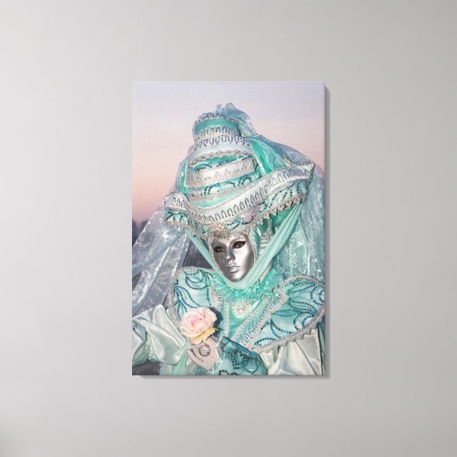 Toile Magnifique costume de carnaval, Venise (Recto)