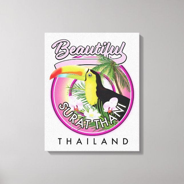 Toile Magnifique logo de Surat Thani Thaïlande (Recto)