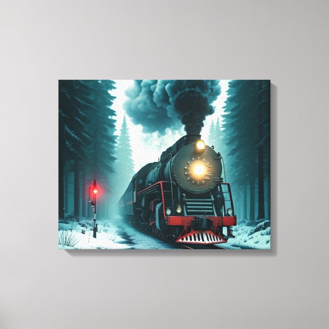 Toile Magnifique train vintage (Recto)