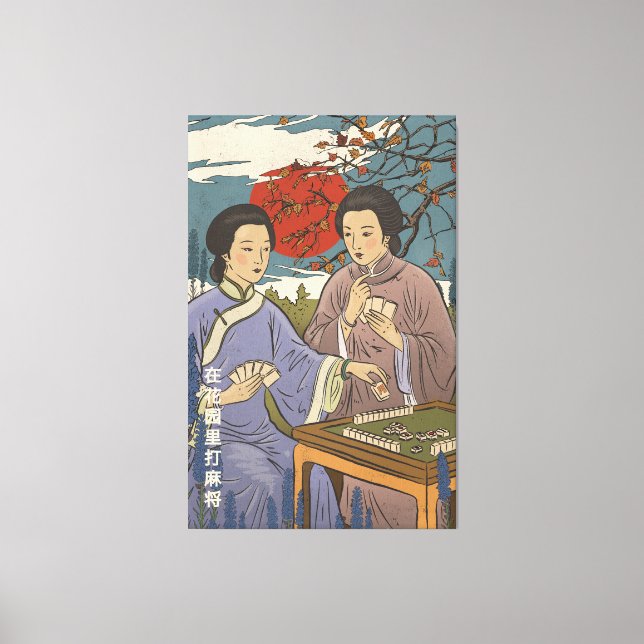Toile Mahjong (Recto)