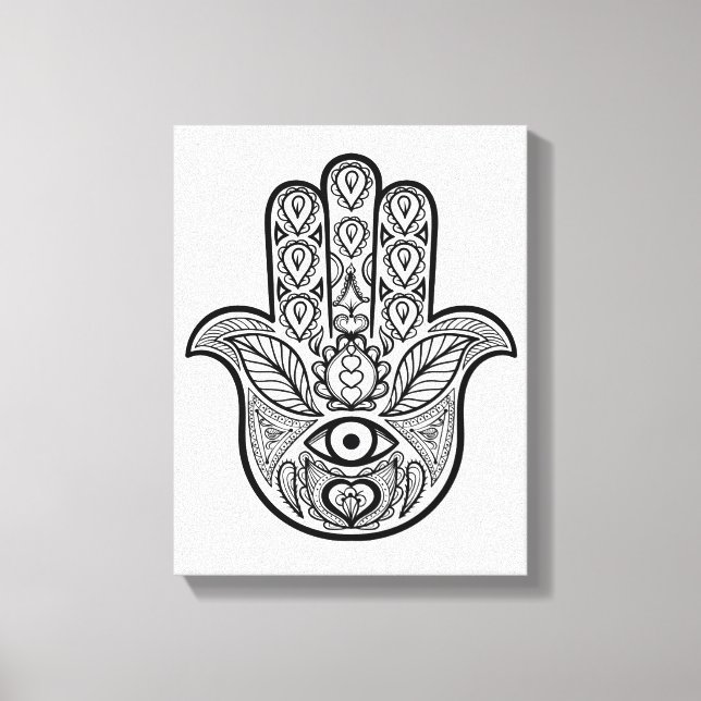 Toile Main Hamsa inspirée 6 (Recto)