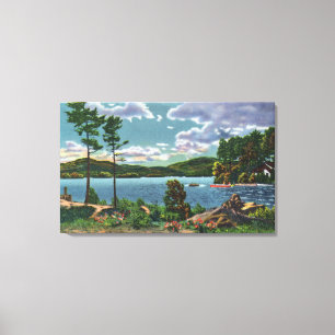 Toile MaineView de montagne de squaw et de lac Moosehead