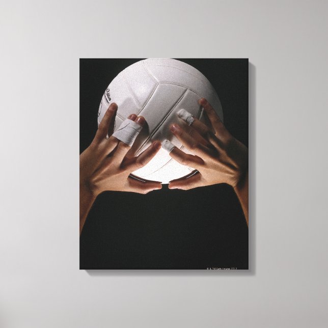 Toile Mains de volley-ball (Recto)
