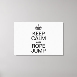 TOILE MAINTENIR LE CALME ET LE SAUVETAGE DE LA CORDE