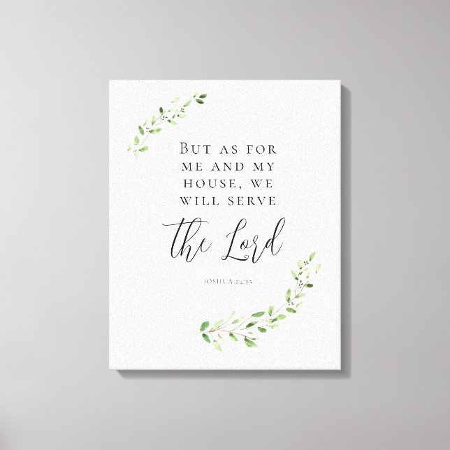Toile Mais pour moi et ma maison, nous servirons le Seig (Recto)