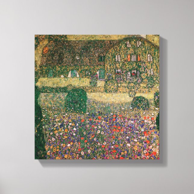 Toile Maison de campagne par l'Attersee, vers 1914 (Recto)