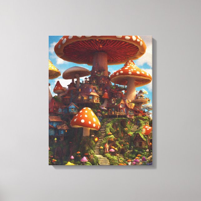 Toile Maison de champignons (Recto)