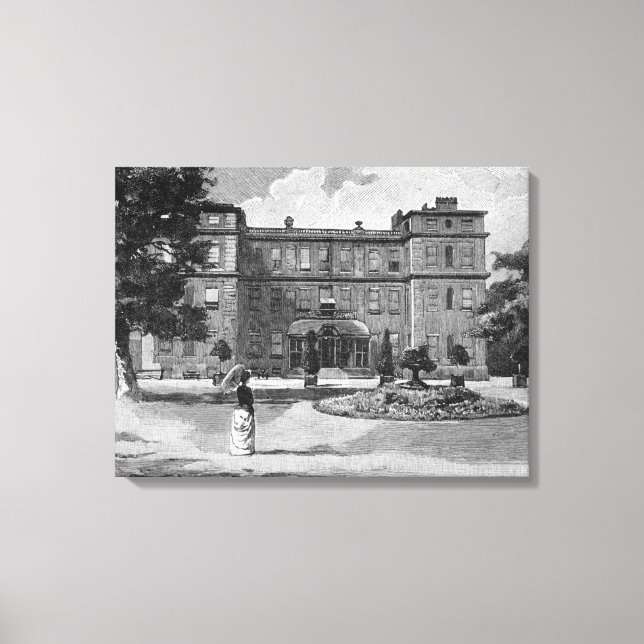 Toile Maison de Marlborough, du jardin, 1863 (Recto)